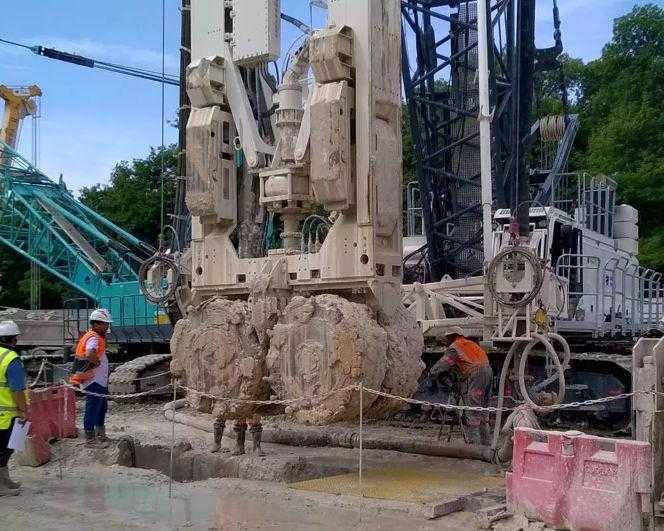 Diaphragm-Wall-Construction Diaphragm Wall Construction